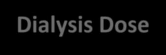 Dialysis Dose-Outcome trials and dose