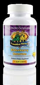 SUNSHINE HEROES ELDERBERRY IMMUNE Fall and winter months can be especially challenging for children.