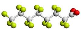 Physical and Chemical Properties (PubChem, 2016) Chemical Name: Perfluorooctanoic acid Synonyms: PFOA, C8 CAS #: 335-67-1 Chemical Formula: C8HF15O2 Chemical Structure: CF3(CF2)6COOH Molecular