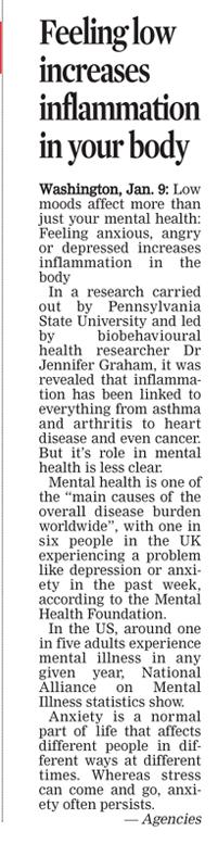 Mental Health (The Asian Age:20190110)