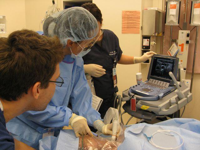 Two-Dimensional Ultrasound (US) (Note: This picture shows assistants without the best