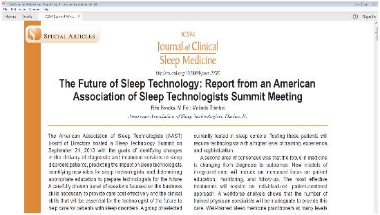 The Future of Sleep Technology: A Report from AAST Summit Meeting 9/21/2013 Regulatory and Economic Pressures Pre-Authorizations