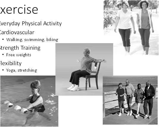 or distractions when eating Exercise Everyday Physical Activity Cardiovascular
