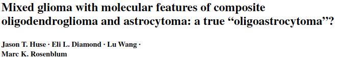 Profiling reveals true oligoastrocytomas