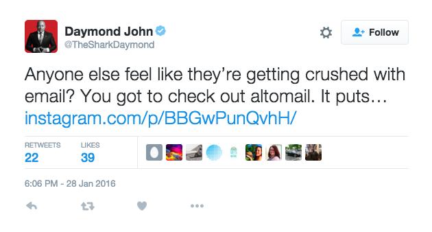 Daymond John for the AOL: The Result Twitter