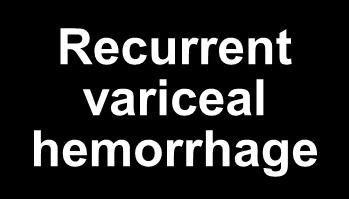 SUMMARY OF MANAGEMENT OF VARICES AND VARICEAL HEMORRHAGE Evolution of Varices Cirrhosis with no varices Small varices No