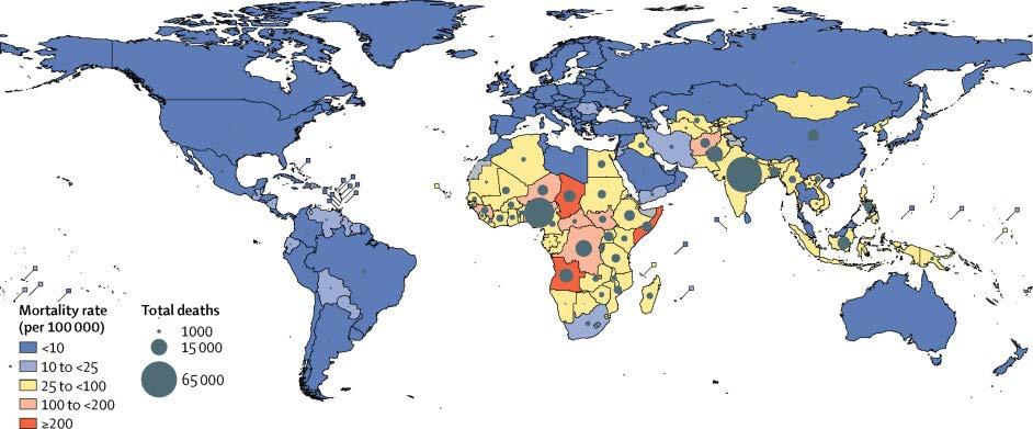 Country-specific mortality rates and deaths attributable to Pneumococcus and Hib in 2015 Pneumococcus Two