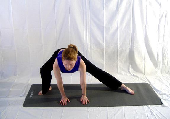 Straddle Lunge side to side Hips Legs Arms From standing, step out into a straddle.