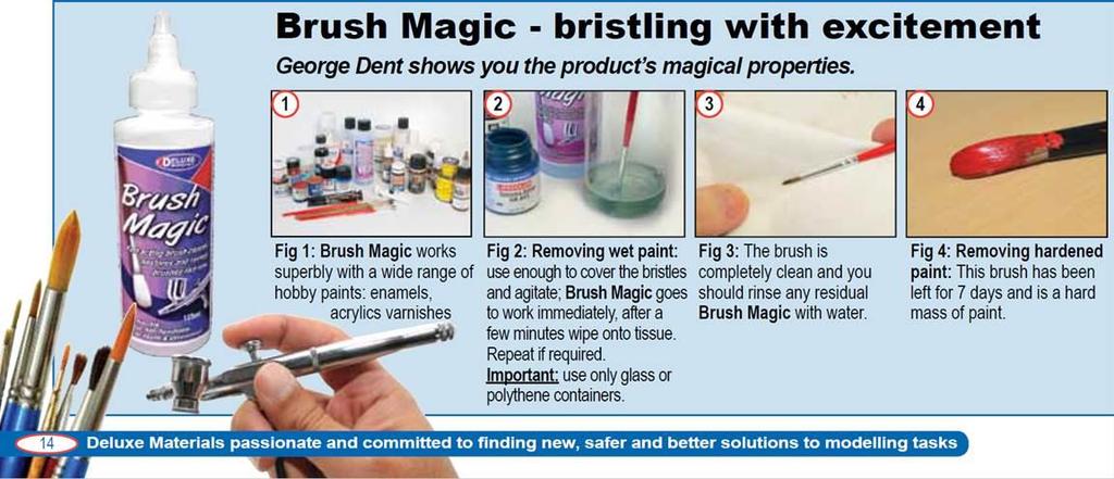 Modeling/hobby paint cleaning TOU to dissolve wet or dried acrylic, enamel and cellulose paints from brushes Can dissolve uncured