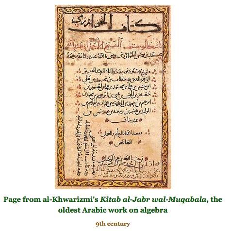defines algebra (al-jabr