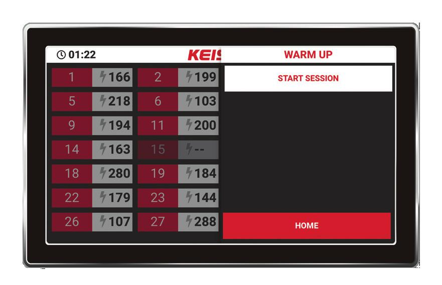 THE MAIN WORKOUT To end the Warm Up and begin the Main Workout, simply tap or click anywhere on the screen to populate session controls. Tap Start Session from the session controls menu.
