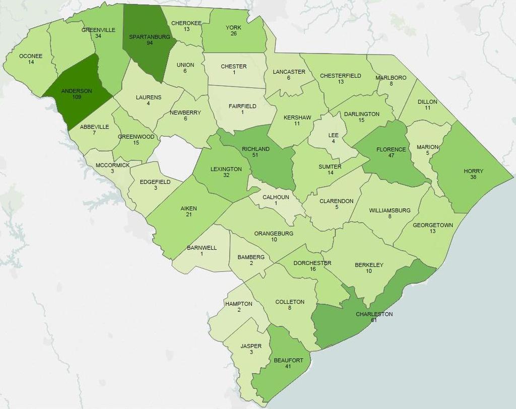 South Carolina Neurodegenerative Inpatient Origin, FFY 14 The majority of Neurodegenerative inpatients for the state reside in the Tertiary region.