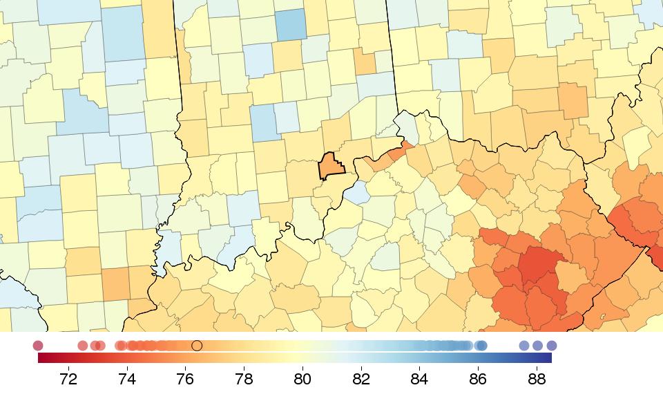 COUNTY PROFILE: Scott County, Indiana US COUNTY PERFORMANCE The Institute for Health Metrics and Evaluation (IHME) at the