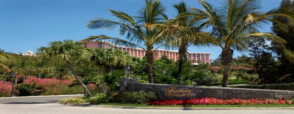 ACCOMODATIONS A limited block of rooms have been secured for our meeting attendees at the Fairmont Southampton Bermuda Resort at the group rate of $229* plus tax for single/double occupancy.