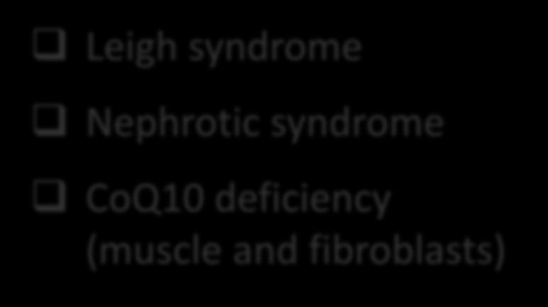 CoQ10 deficiency (muscle and