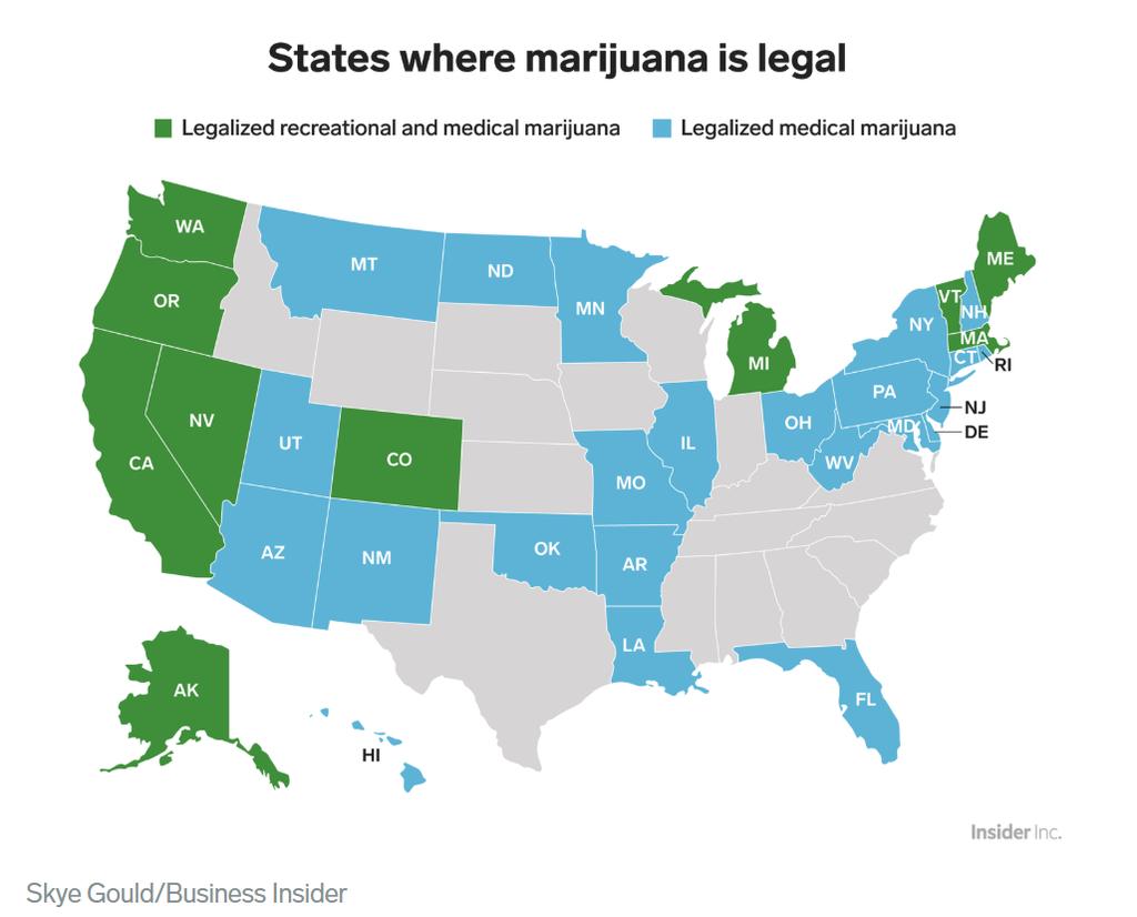 3 33 States Plus DC Have Legalized Medical Marijuana, 10