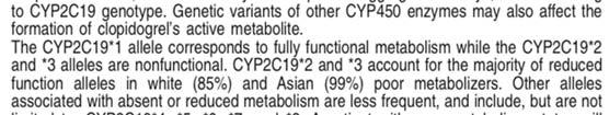 CYP2C19 This results in the failure to complete the expression for that gene