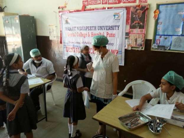 Dental check-up camp was conducted on 30 th 31 st 1 st and 4 th October and November 2012 at Vidyaniketan School,