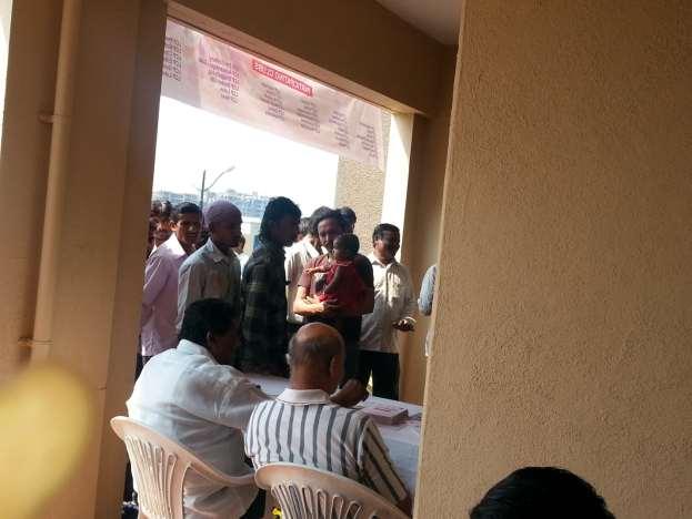 Dental check-up camp was conducted on 7 th April 2013 at Ram Nagari Soceity.