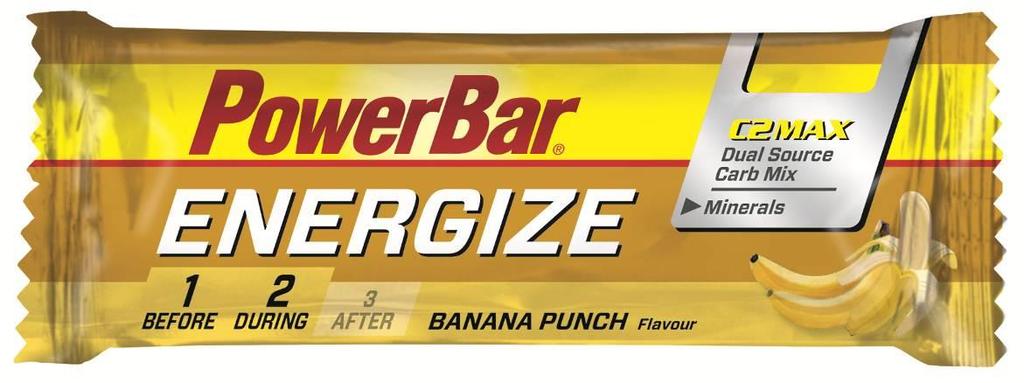 Carbohydrate bar with oat flakes, fruit preparation, sodium and magnesium for athletes - banana flavour.