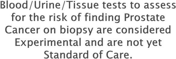 determine the chance of prostate cancer on a subsequent biopsy.