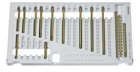 5 mm Midfoot Fusion Bolts (TAN or Stainless Steel) Optional insert The implant module fits into the insert 68.111.