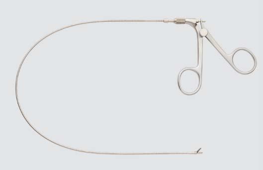 H50-351-001 Scissors with flexible shaft, 40 cm 3 Charr.