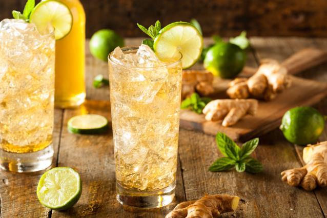 RECIPE GINGER TEA AND LEMONAID Ginger herb is an anti-viral and anti-bacterial only if you are using the fresh root (or an alcohol tincture made of the fresh root).