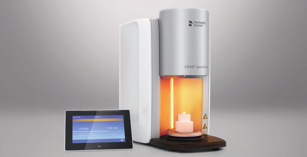 CEREC SpeedFire CEREC SpeedFire is the smallest and fastest sintering furnace on the market and can typically sinter a zirconia crown in 10 15 minutes.