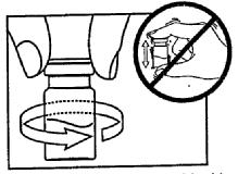 Withdraw the needle from the vial. Do not disturb the vial until the vehicle has totally wetted the powder (between 2 to 5 minutes).