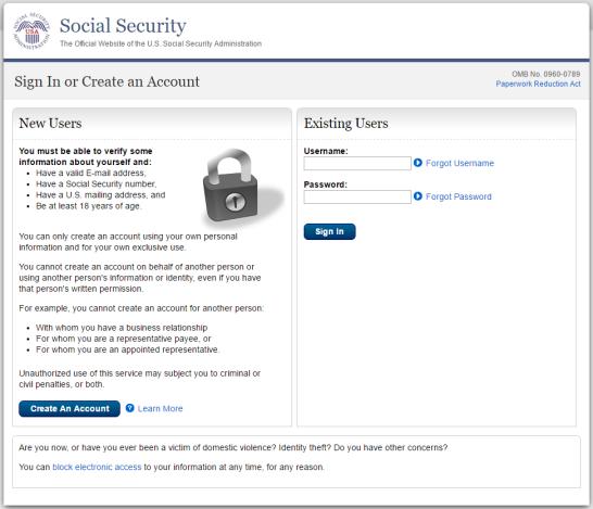 Step 1 Step 1 TIPS Learn more about the My Social Security account & how you can set it up here.