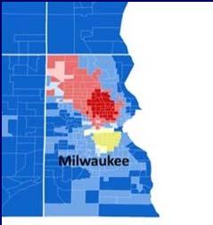 MILWAUKEE COUNTY ZIP CODES RACE/ETHNICITY (Males) Parameter Geographical Region Race Majority African American Caucasian P value Percentage urine submissions... Mean screenings per ZIP code.