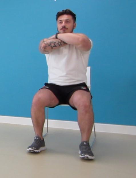 Section E - Knee Extension (weight bearing) Pick at least one exercise from this section. A) Sit-to-stand 1. Sit on the edge of a chair.