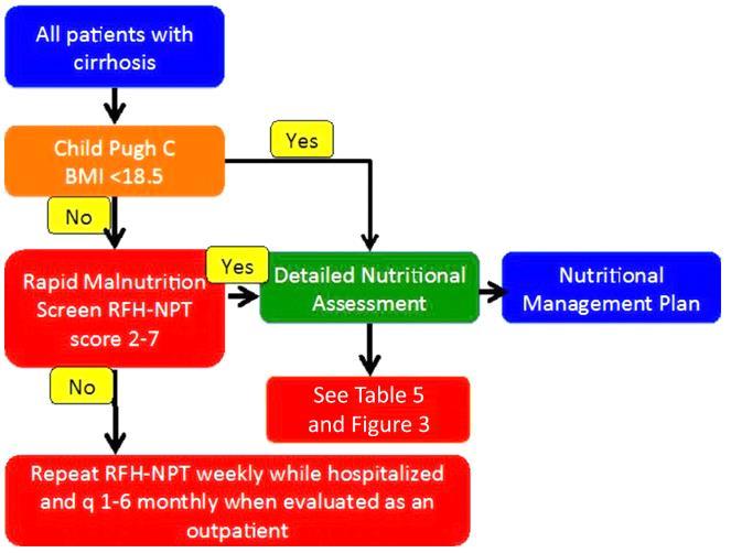 A proposed algorithm for nutritional screening and assessment in