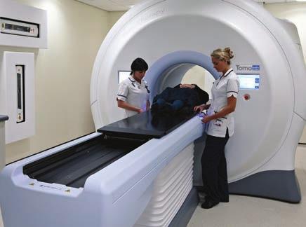 Linear accelerator Tomotherapy machine On your first day of treatment you can go directly to your allocated treatment room.