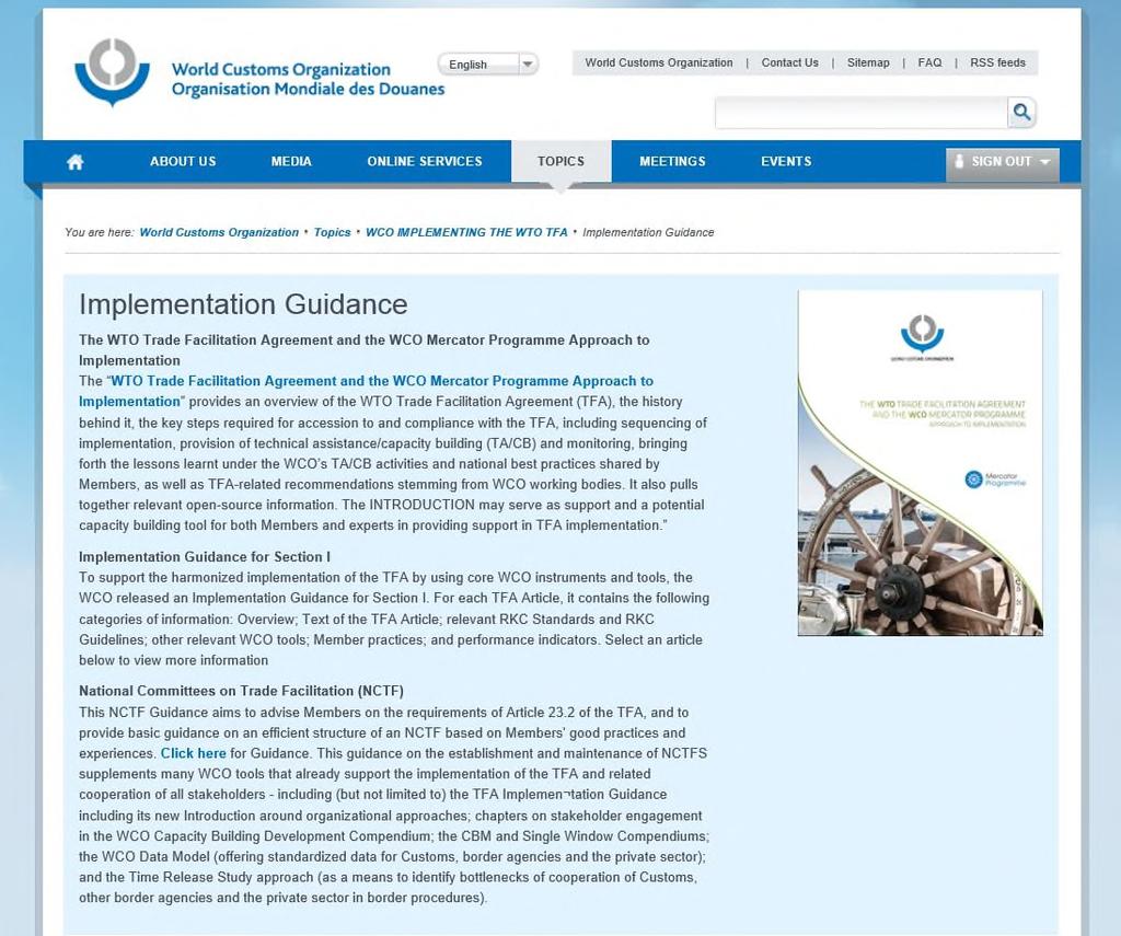 WCO TFA Implementation Guidance http://www.wcoom d.