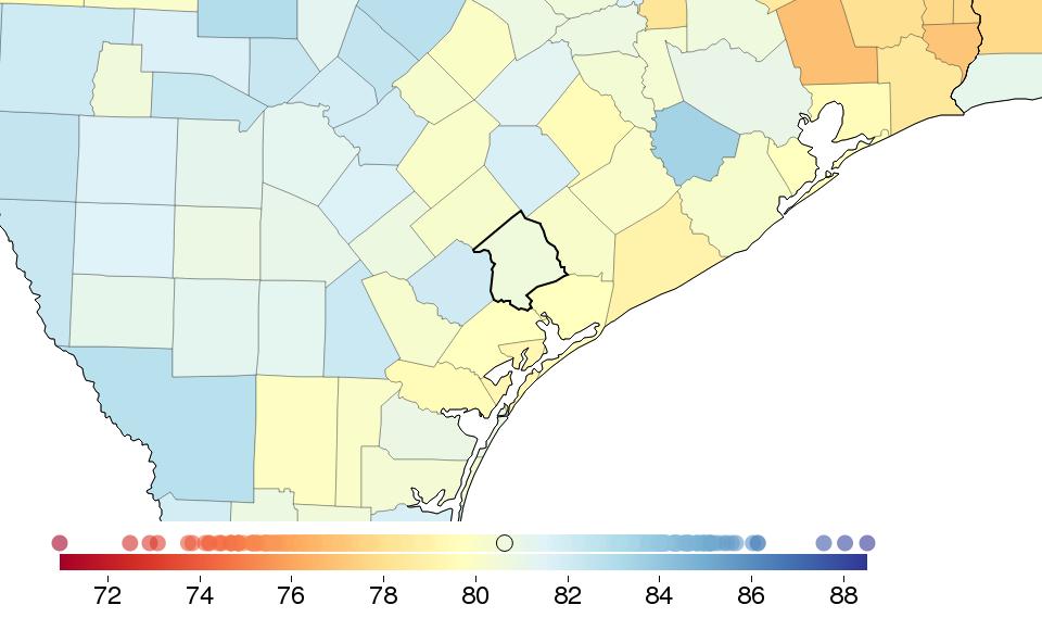 COUNTY PROFILE: Victoria County, Texas US COUNTY PERFORMANCE The Institute for Health Metrics and Evaluation (IHME) at the University of Washington analyzed the performance of all 3,142 US counties