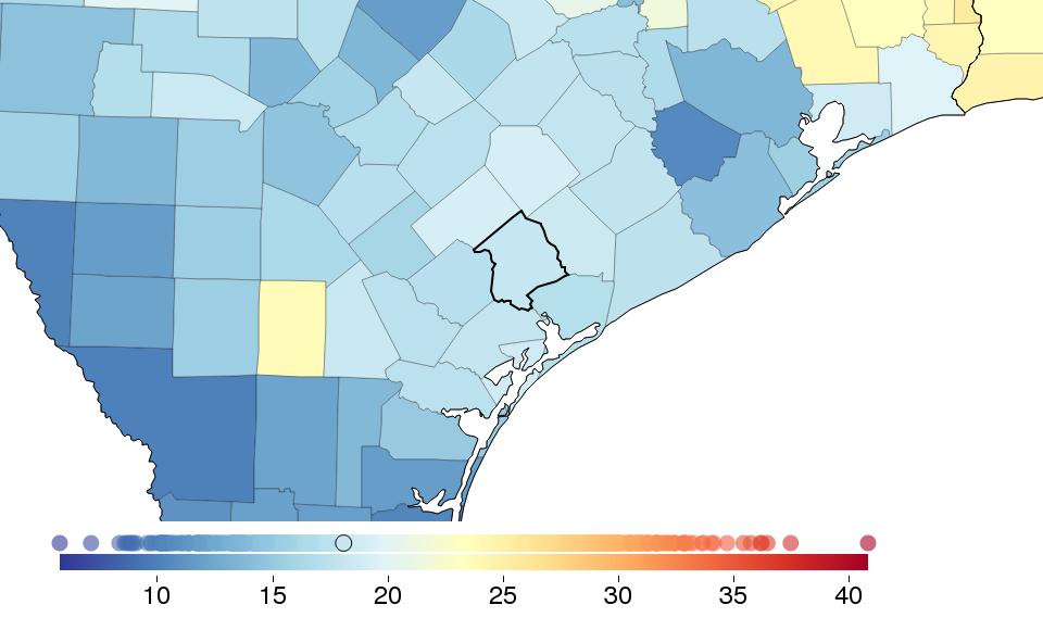 FINDINGS: SMOKING Sex Victoria County Texas National National rank %