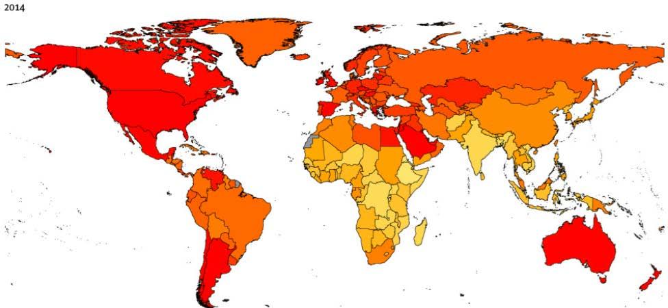 Global Obesity Map