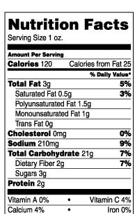The nutrition facts are based on ½ can.