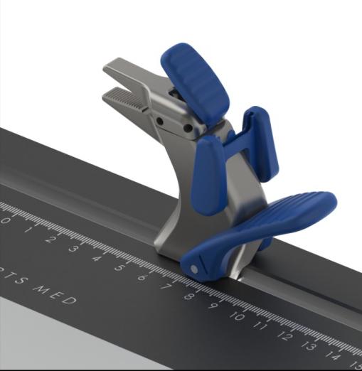 The preparation table enables to: Prepare the tendon graft and set its length; Set the button-loop length; Strengthen the femoral and tibial tips of the tendon graft by applying sutures