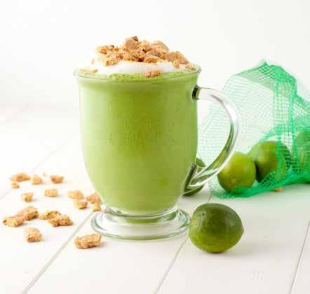 Key Lime Pie Green Smoothie Recipe by: Healthful Pursuit Dessert-like key lime pie green smoothie.