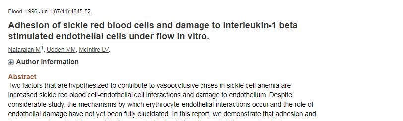Damaged endothelial cells may release cytokines and growth factors that not only augment sickle erythrocyte endothelial interactions, but also lead to further alteration of