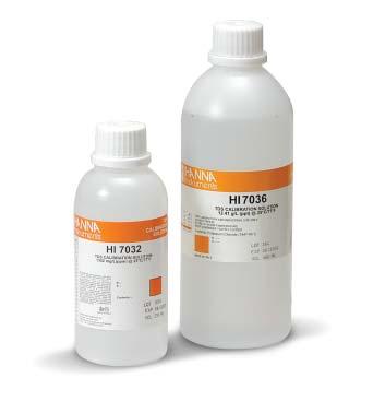 TDS Solutions TDS Solutions HANNA instruments is one of the few producers to offer calibration solutions for lab and field applications with packages from 20 to 500 ml.