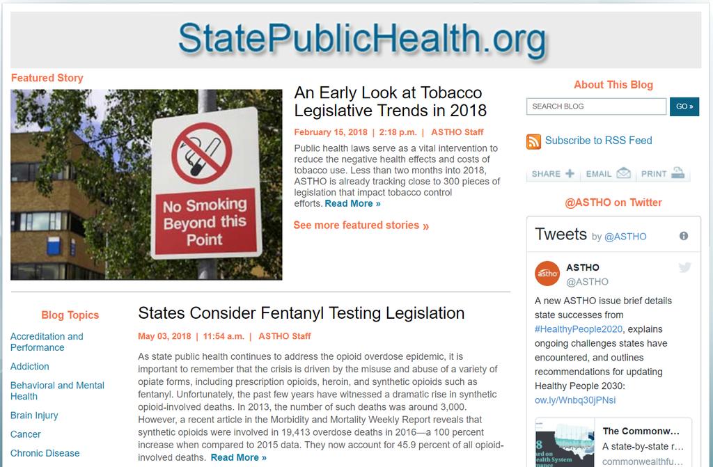 Tobacco Blog Posts http://www.astho.
