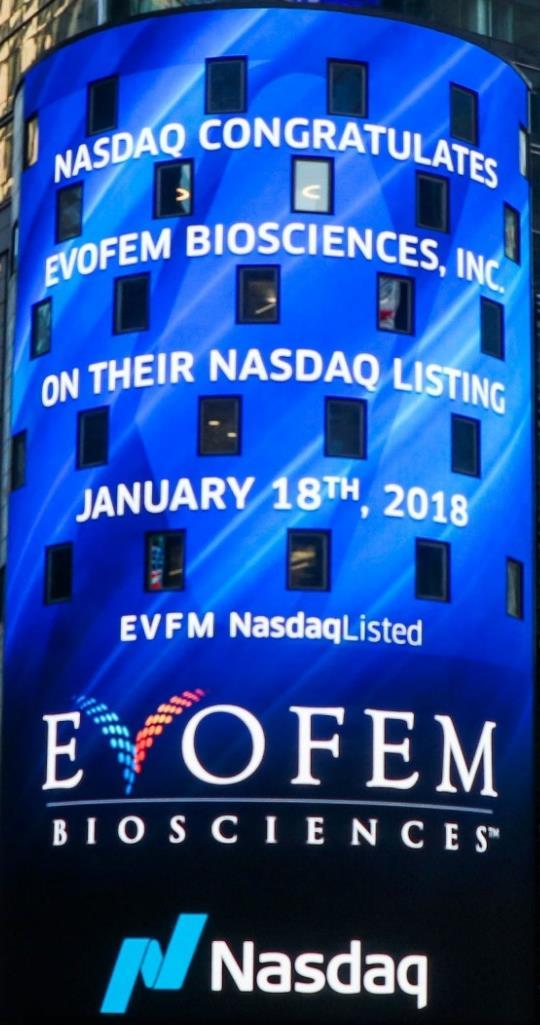 Key Stock Data Ticker NASDAQ: EVFM Shares outstanding (as of 05/24/2018)* 26.3M Common stock warrants outstanding: Merger-related May 2018 offering 2.0M @ $8.35 1.7M @ $7.