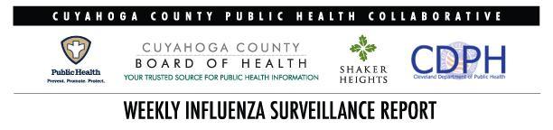 December -December 7, 203 ( 49) This report is intended to provide an overview of influenza related activity occurring within Cuyahoga County while providing some general information on the state