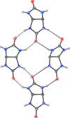 Fig. 2. The partial hydrogen bonding network in the crystal structure of the title compound. H-bond drawn as dashed lines. 3α,6α- Diethoxylcarbonyl are omitted for simplicity. Fig. 3. The glycoluril skeleton moiety.
