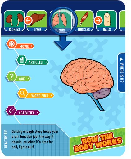 KidsHealth for Kids How the Body Works is a popular