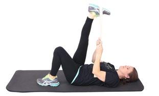 Movement: Lay the right leg from the previous stretch flat to the ground.